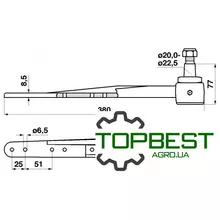 AH21346 Головка коси жатки John Deere - з планкою AH21346 Головка коси жатки John Deere - з планкою