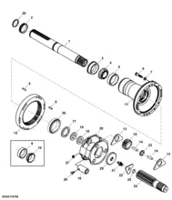 R168164 Вал (824 X 120MM) John Deere