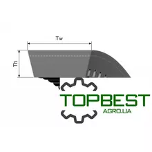 0312172 Варіаторний комбайновий ремінь, 80420606 [Gates Agri]
