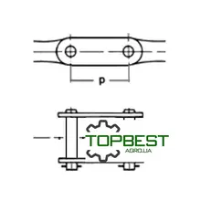 002860 Замок ланцюга роликового Claas