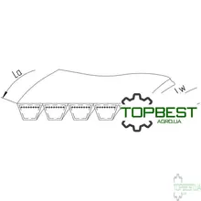 644403 Ремінь багатоклиновий 1426260 [Gates Agri]