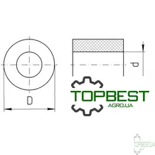 619342.0 Відбійник гумовий грохота Claas