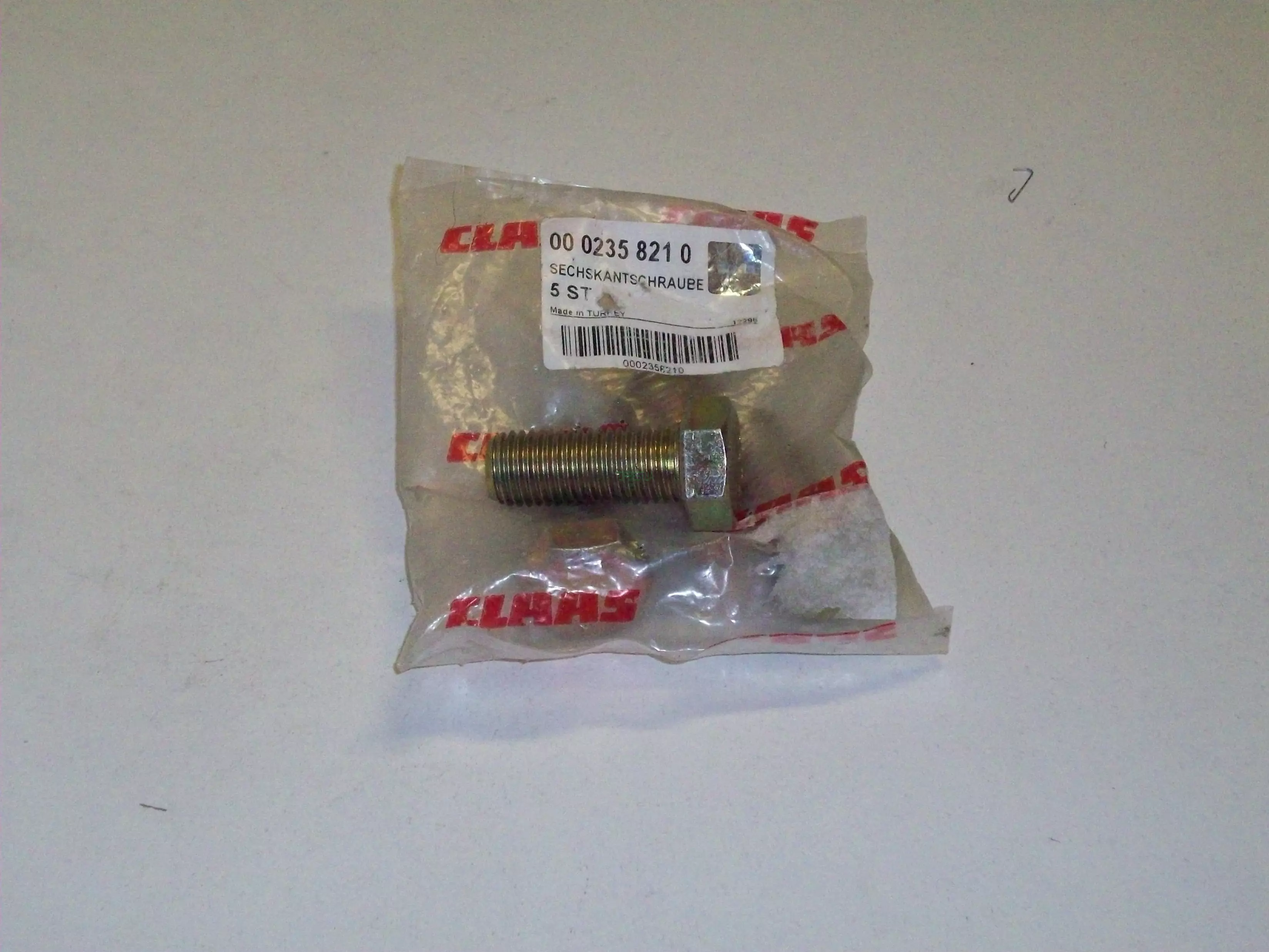 0002358210 Гвинт з шестигранною головкою M16x40 Claas 235821 / 19M7793 19M7488 802-703C 80091640 7772312