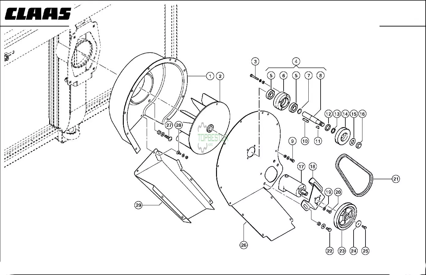 0007967750 Кожух вентилятора [Claas Original]