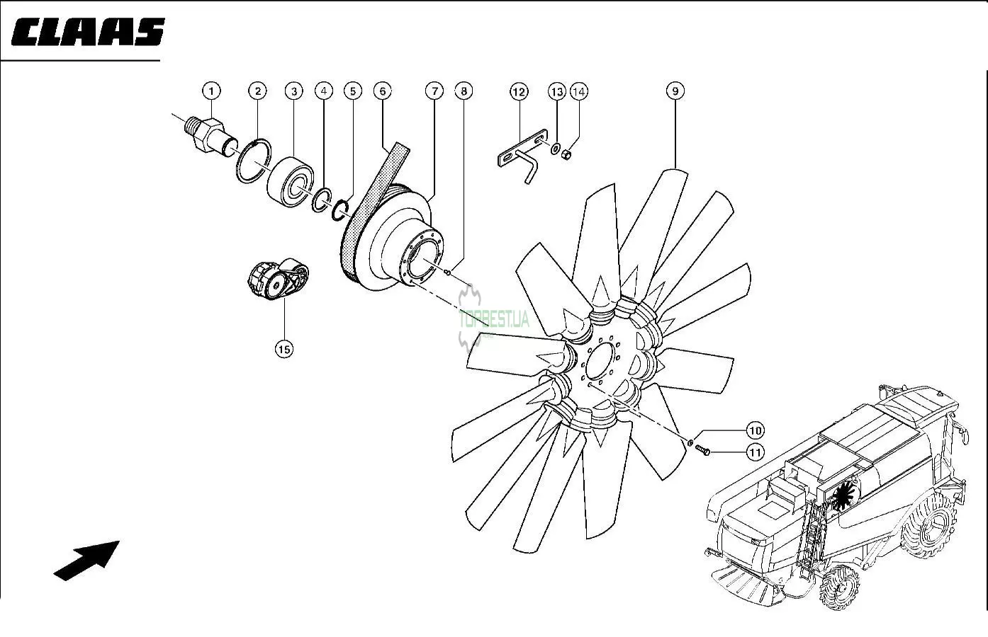 0007982820 Крильчатка вентилятора [Claas Original]