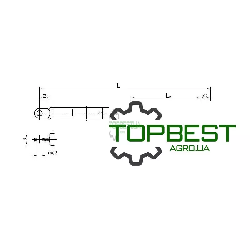 751651 Амортизатор бункера - Claas