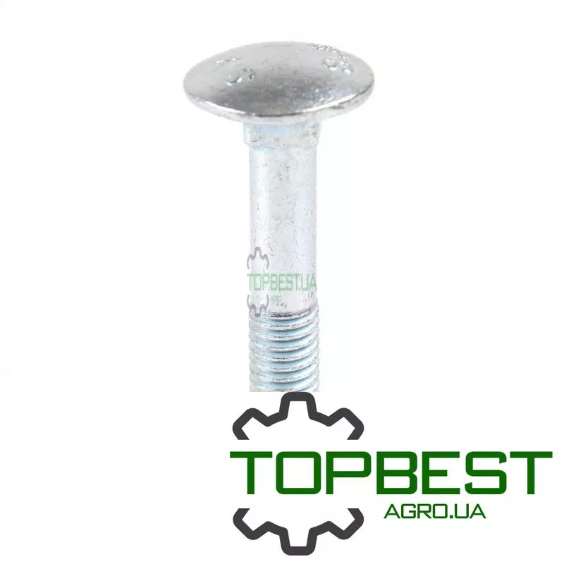 040412 Болт м 8х50 півпотайний під кв. Geringhof, 8.8