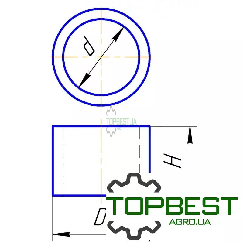 683371 Бронзова втулка жатки - Claas.18x24x18мм