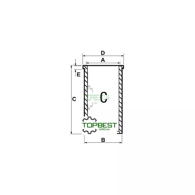 732638M1 Гільза готова двигуна - Massey Ferguson 732638M1 Гільза готова двигуна - Massey Ferguson