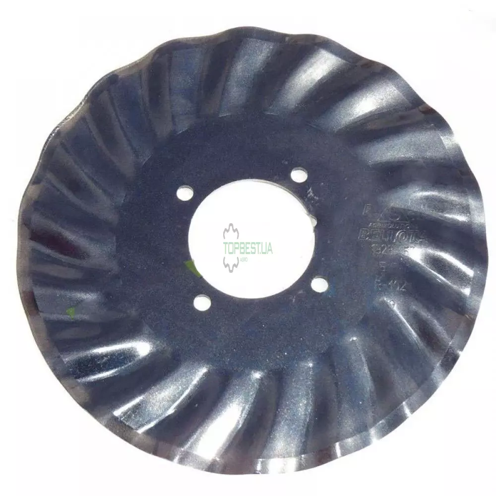 I9 5-1928-15 R.102 Диск хвилястий D=381 мм турбо 4отвори, Great Plains 820-327с (Bellota) Great Plains