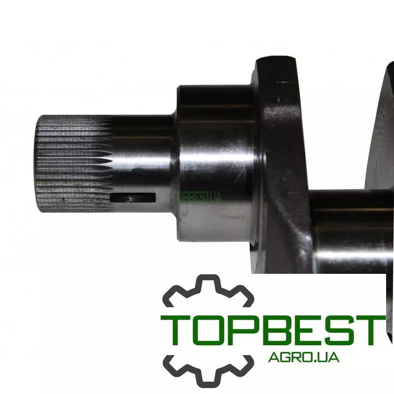 Колінвал двигуна (1/6отв., під сальник) 31315981 Massey Ferguson Perkins [Genmot]