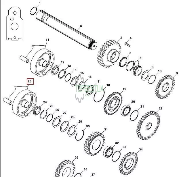 L204279 Барабан John Deere