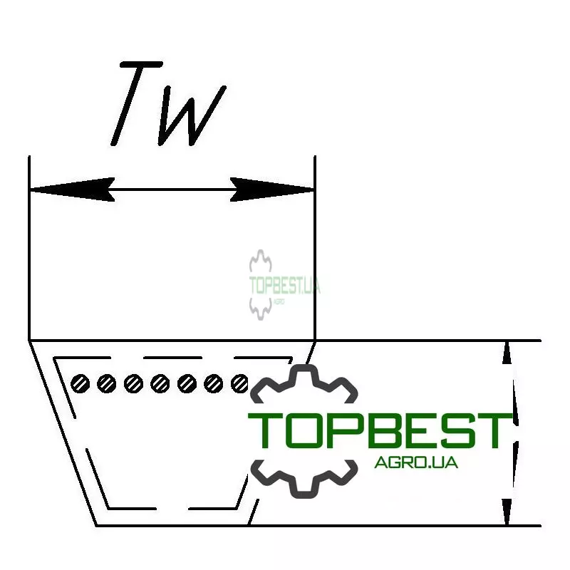 0203267 Варіаторний комбайновий ремінь, Z21501 [Gates Agri]