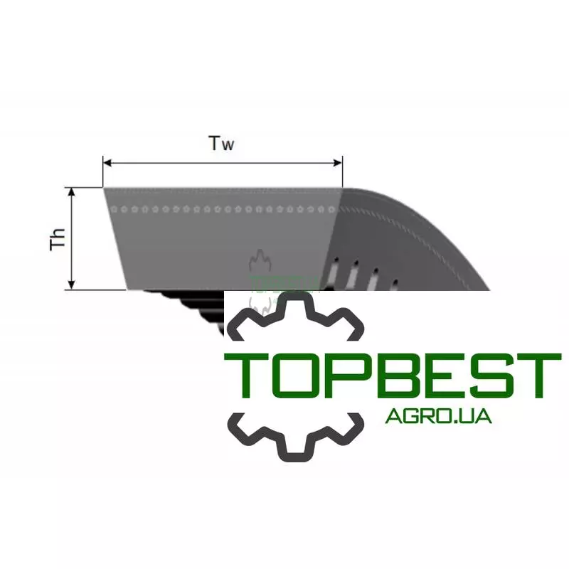 0303144 Варіаторний комбайновий ремінь [Gates Agri]
