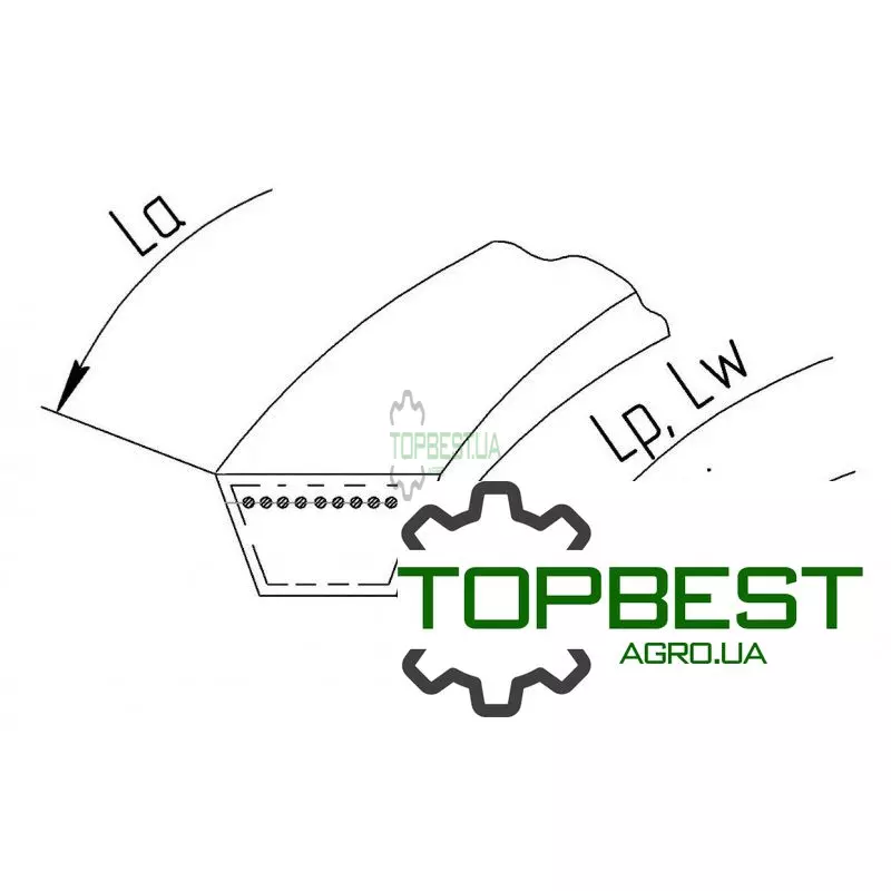 1145465 Варіаторний комбайновий ремінь 40N-1610 [Tagex]