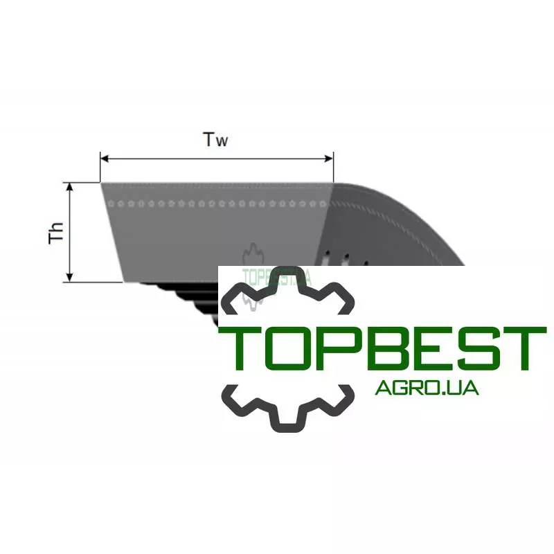 751112 Варіаторний комбайновий ремінь 40N-1860 [Roflex]