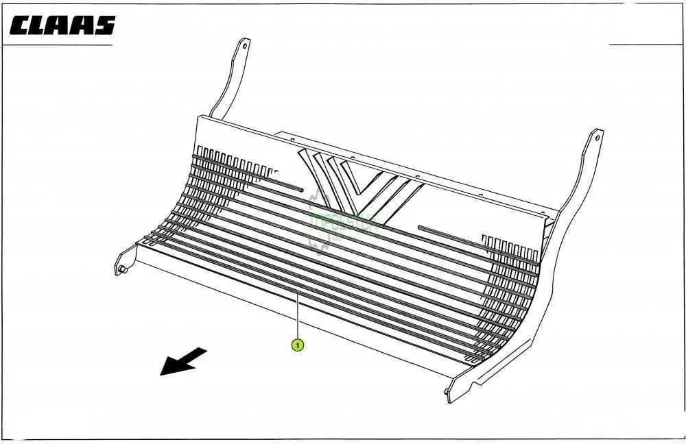 0007355570 Планка підбарабання [Claas Original]