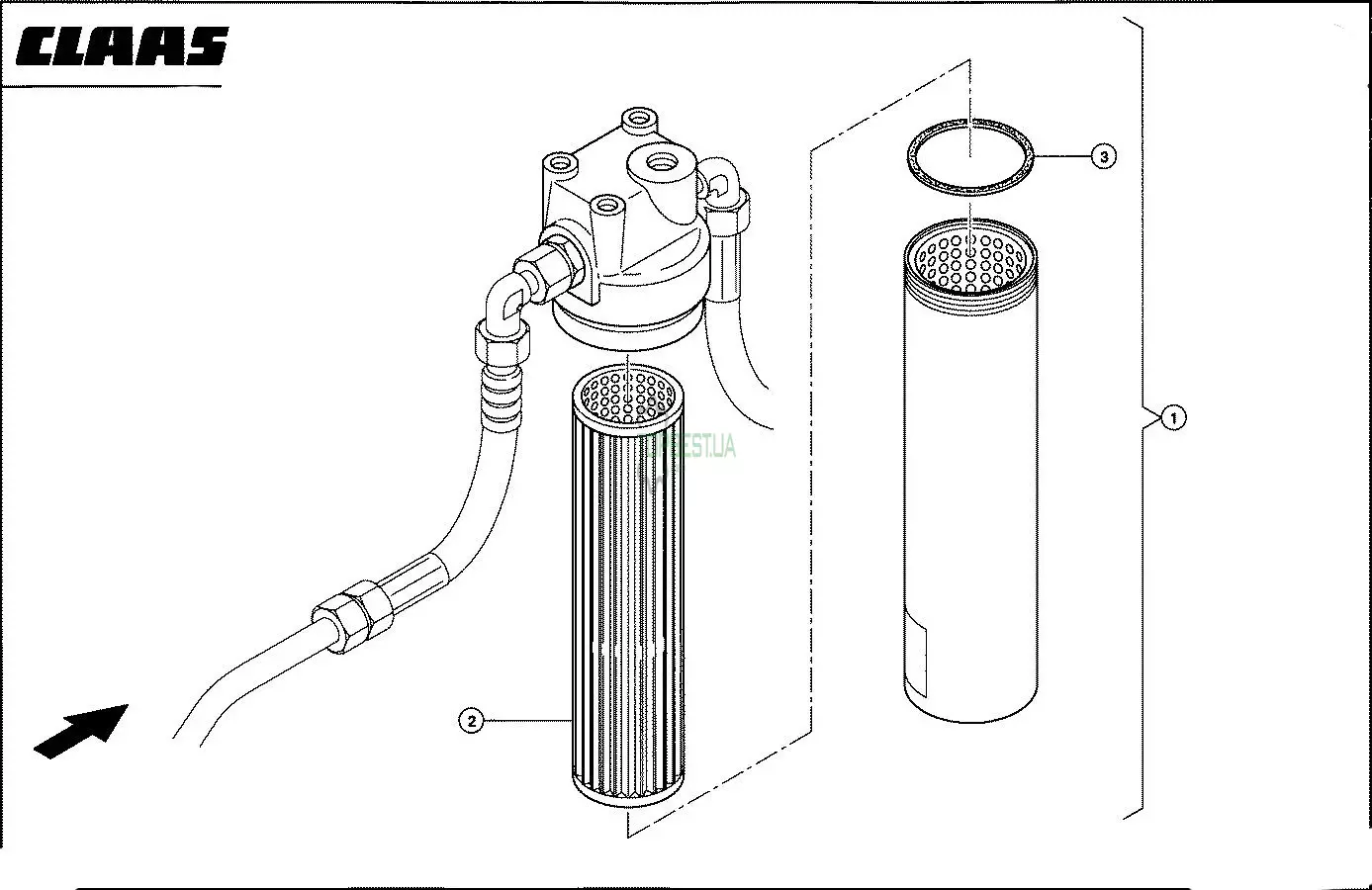 0009698100 Вставка фільтра [Claas Original]