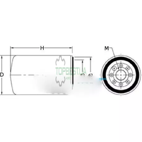 P550020 Фільтр масляний [Donaldson]