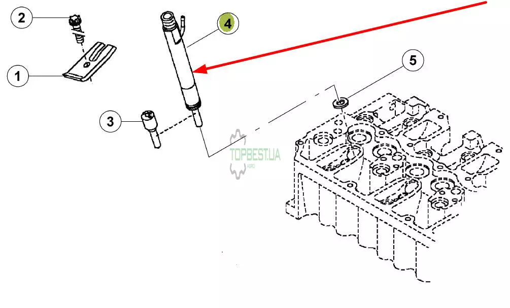 6005030555 Форсунка КПЛ [Claas Original]