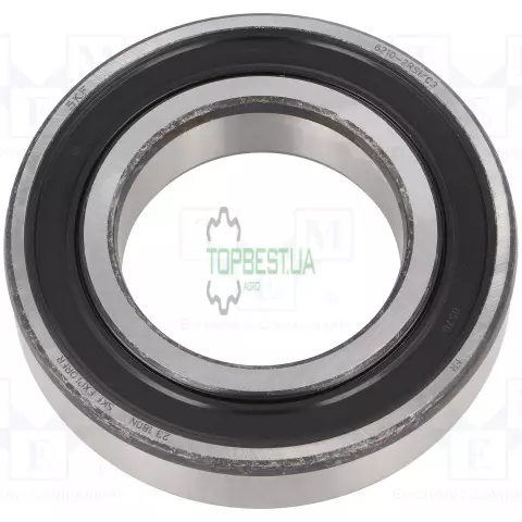 6210-2RS1/C3 Підшипник кульковий d>30 50X90X20