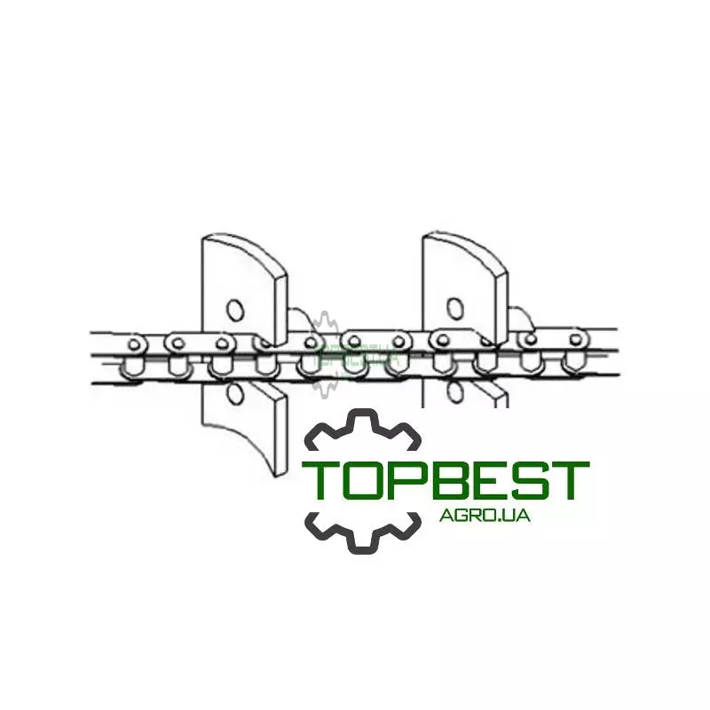 AH162442 Ланцюг зернового елеватора - John Deere