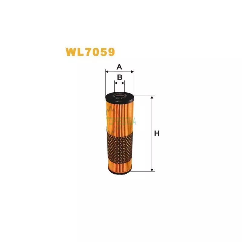 WL7059 Фільтр масляний (вставка) [WIX]