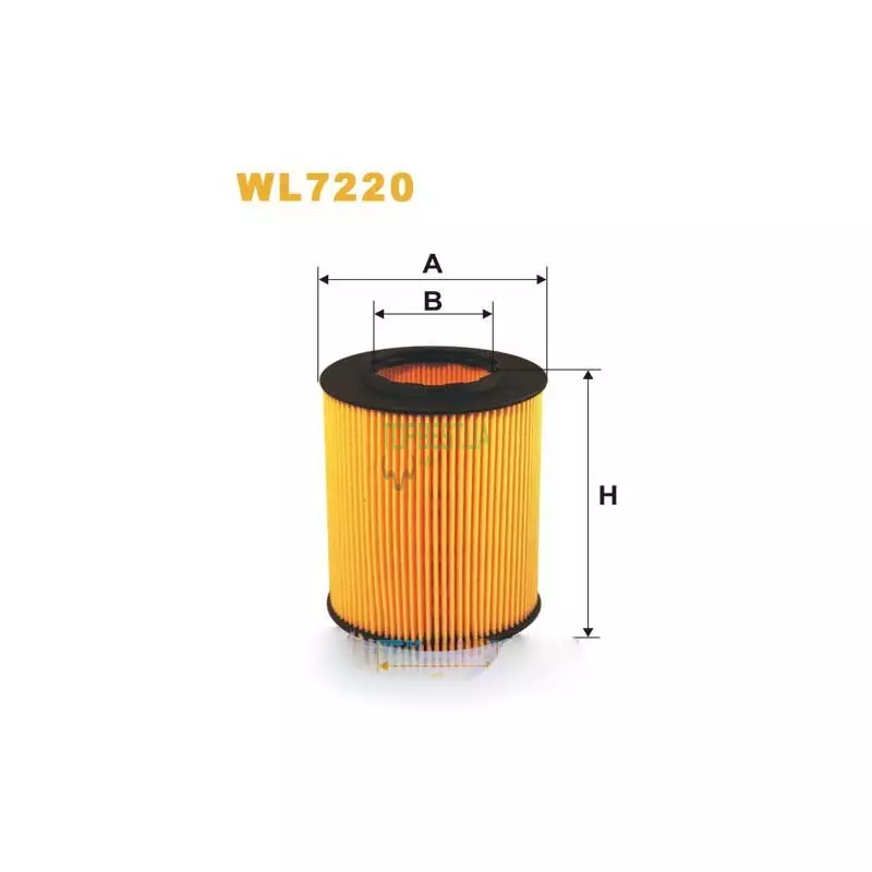 WL7220 Фільтр масляний (вставка) [WIX]