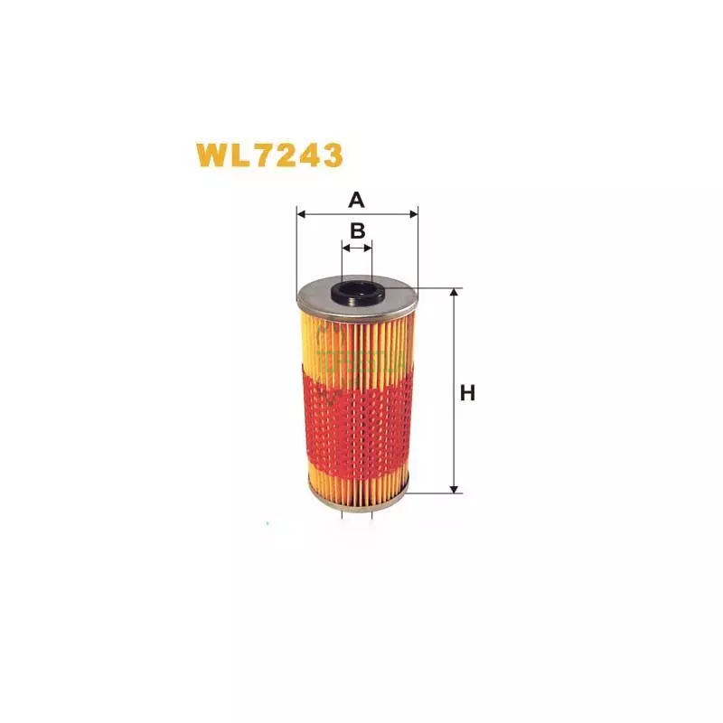 WL7243 Фільтр масляний (вставка) [WIX]