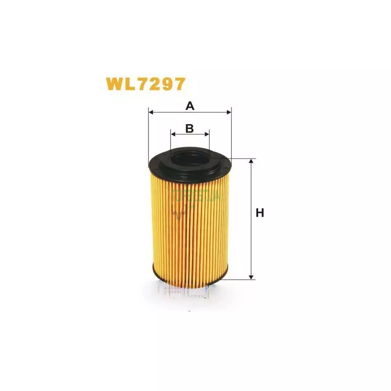 WL7297 Фільтр масляний (вставка) [WIX]