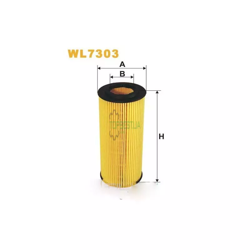 WL7303 Фільтр масляний (вставка) [WIX]