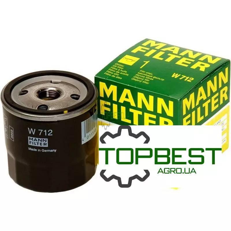 W712 Фільтр масляний [MANN]