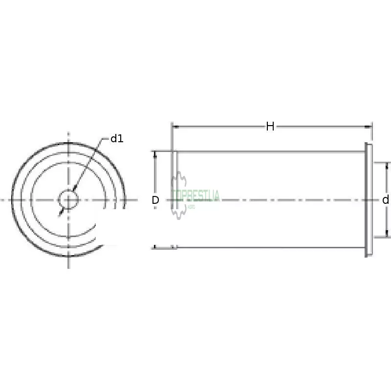 RE515345 Фільтр паливний (вставка) P14005 [MANN]