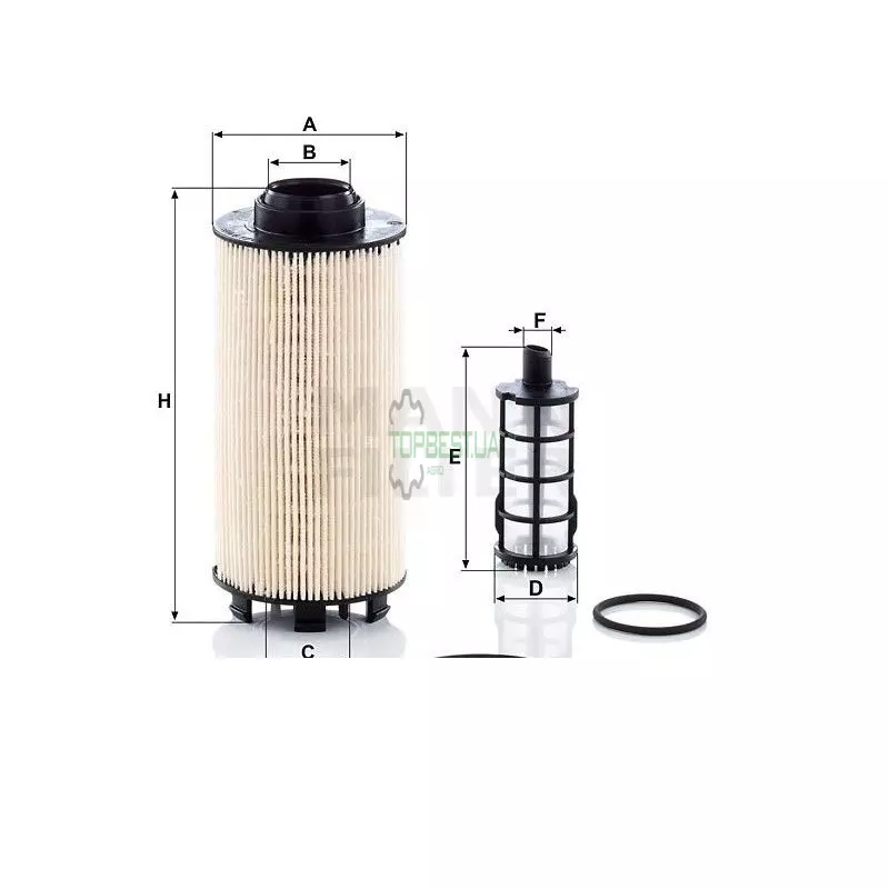 PU8010-2x Фільтр паливний (вставка) [MANN]