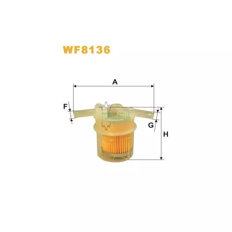 WF8136 Фільтр паливний [WIX]