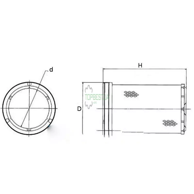 RE63932 Фільтр повітряний P533723 [Donaldson]