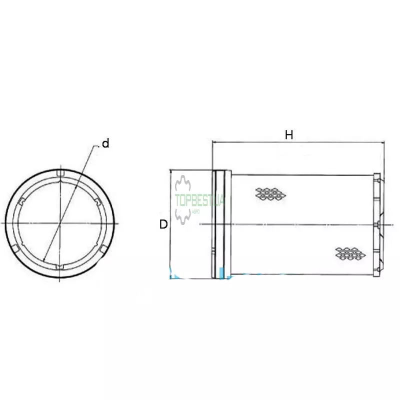 P777871 Фільтр повітряний [Donaldson], 84069017
