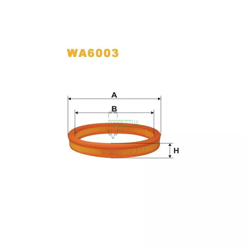 WA6003 Фільтр повітряний [WIX]