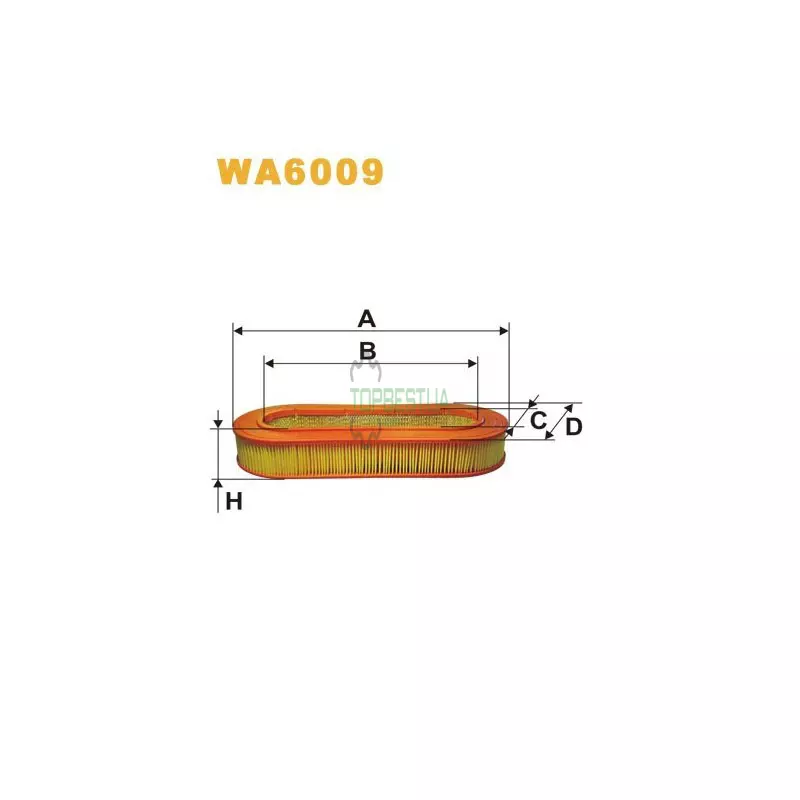 WA6009 Фільтр повітряний [WIX]