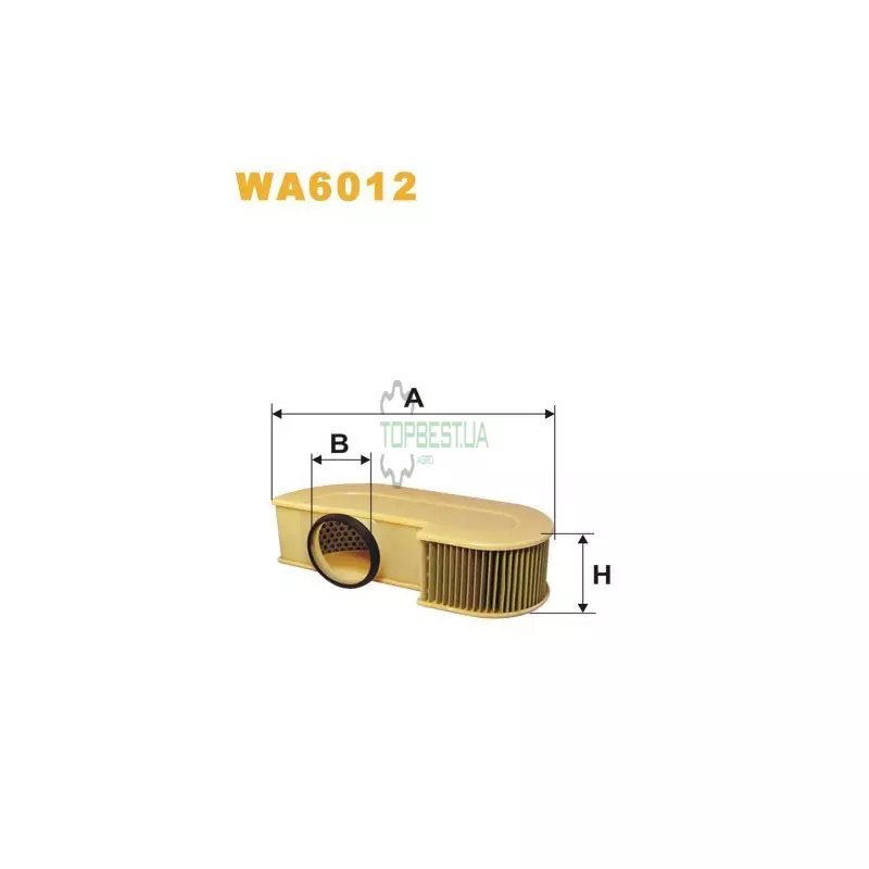 WA6012 Фільтр повітряний [WIX]