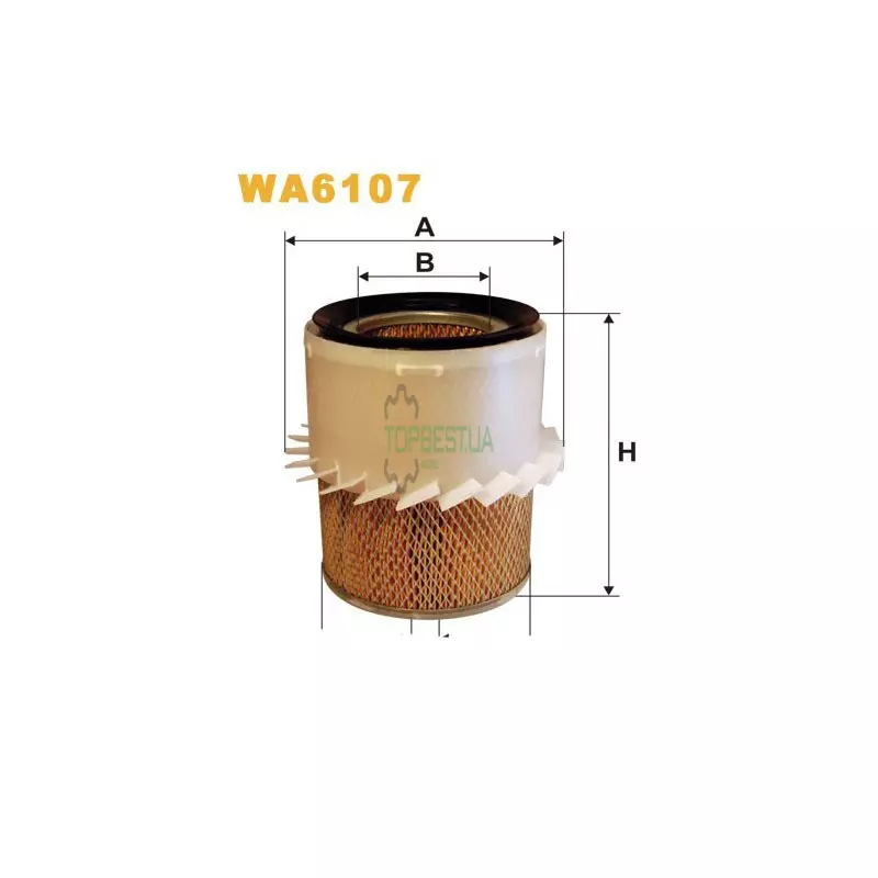 WA6107 Фільтр повітряний [WIX]