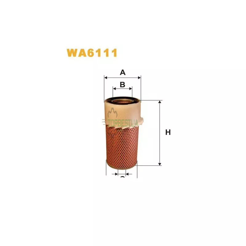 WA6111 Фільтр повітряний [WIX]