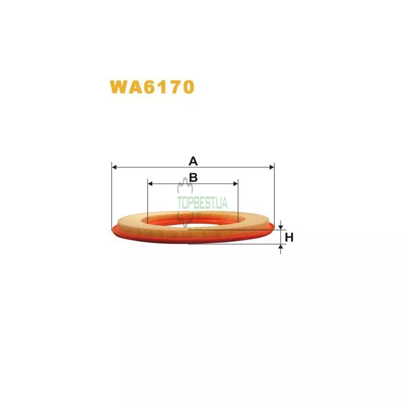 WA6170 Фільтр повітряний [WIX]