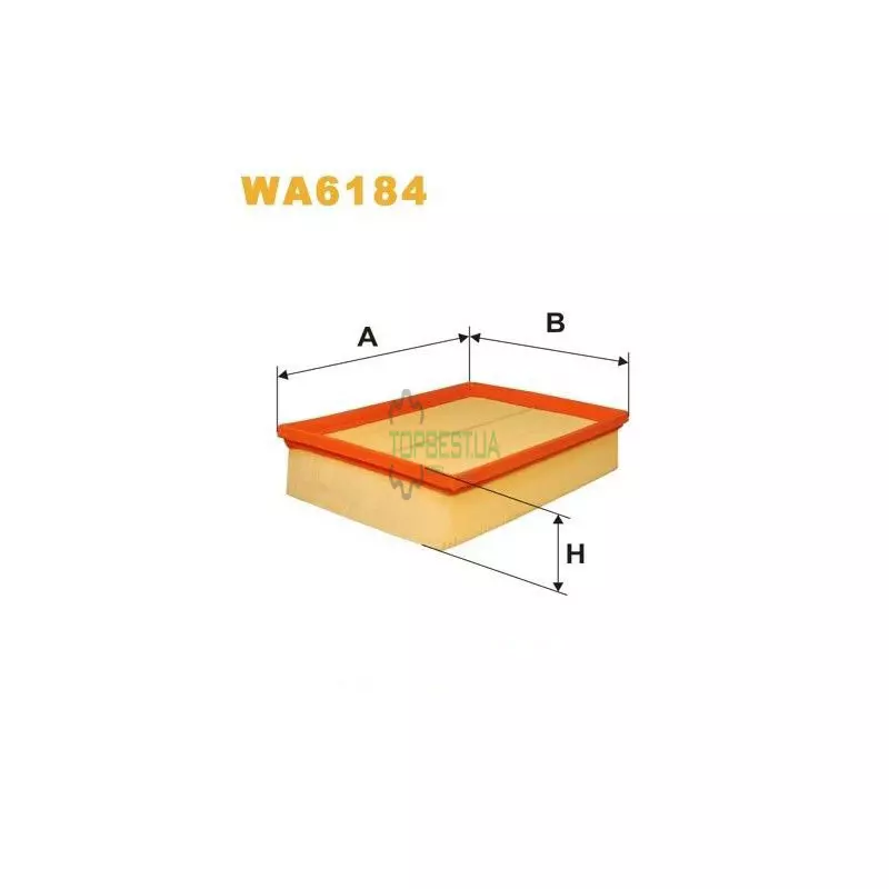 WA6184 Фільтр повітряний [WIX]