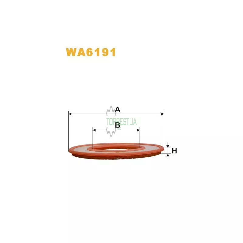 WA6191 Фільтр повітряний [WIX]