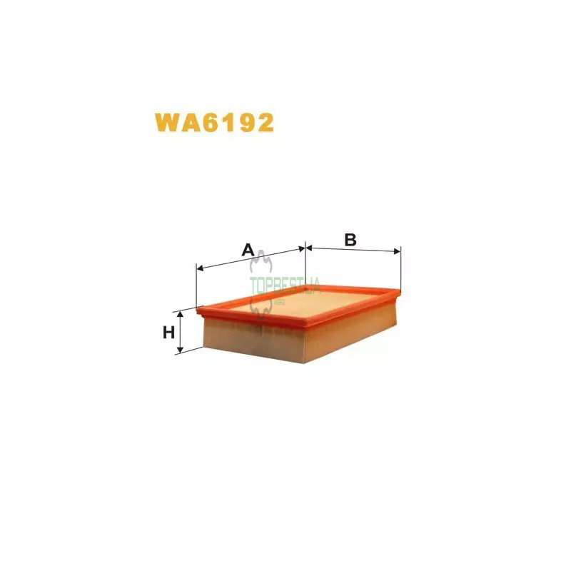 WA6192 Фільтр повітряний [WIX]
