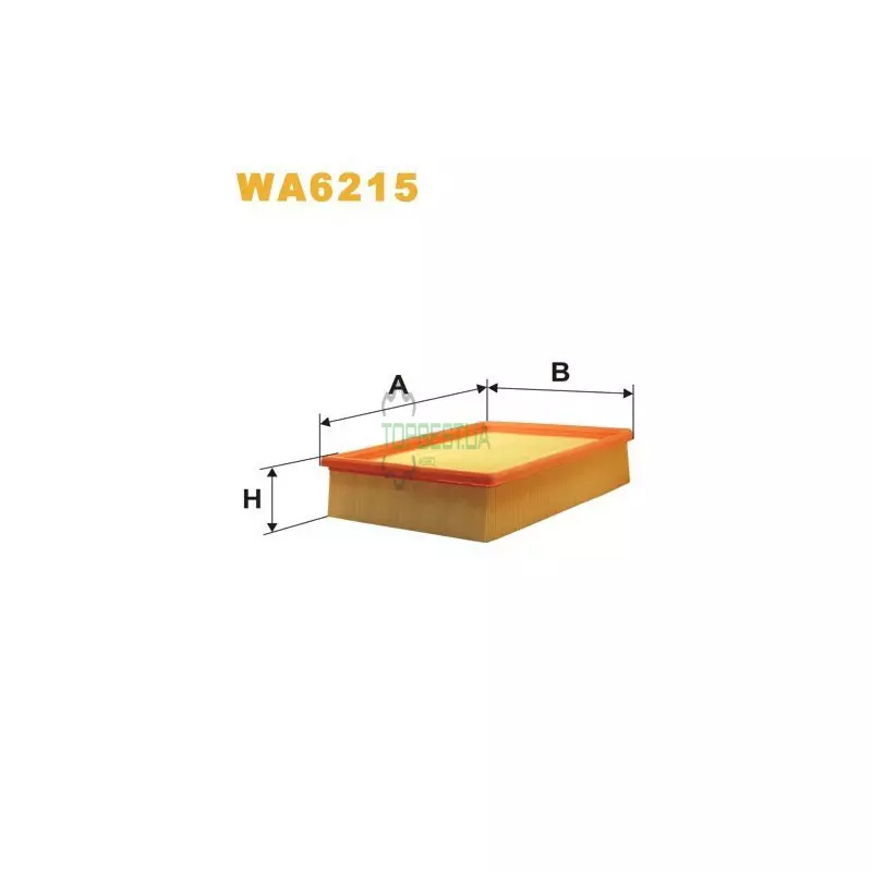 WA6215 Фільтр повітряний [WIX]
