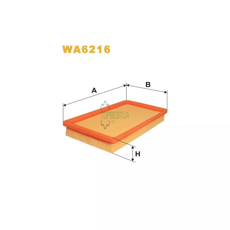 WA6216 Фільтр повітряний [WIX]