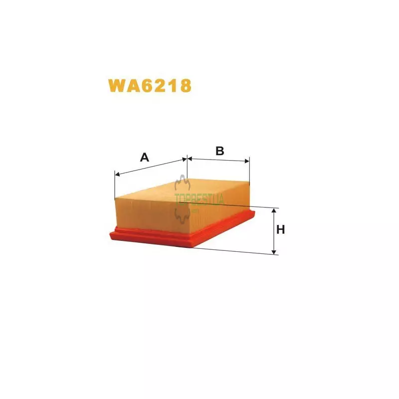 WA6218 Фільтр повітряний [WIX]