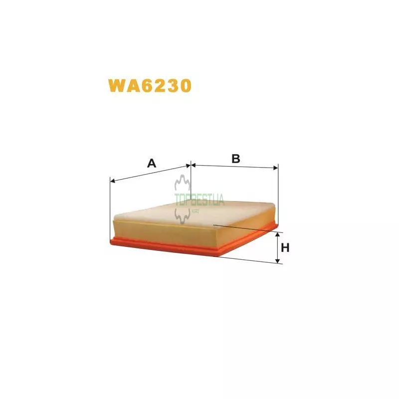 WA6230 Фільтр повітряний [WIX]
